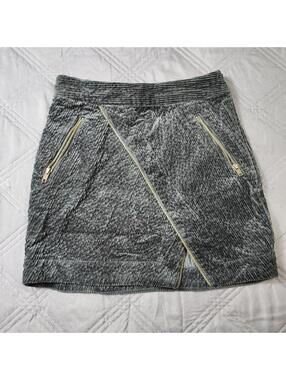 Urban Outfitters Black Corduroy Mini Skirt Small Black Zip Y2K Grunge Whimsigoth